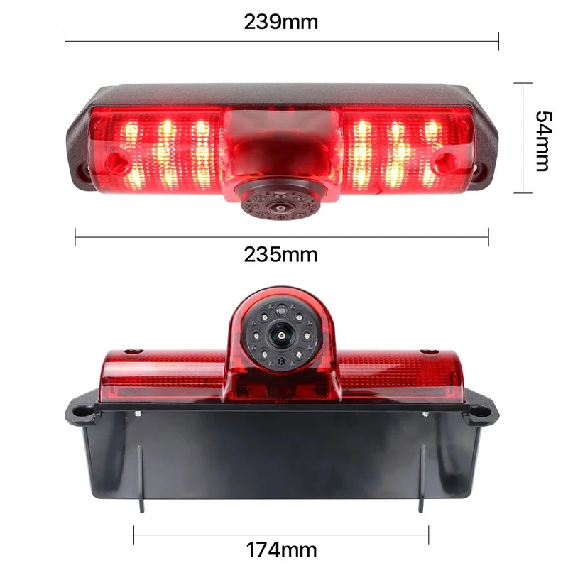 Chevy Savana Cargo VAN High-Mount Brake Light reverse parking Camera