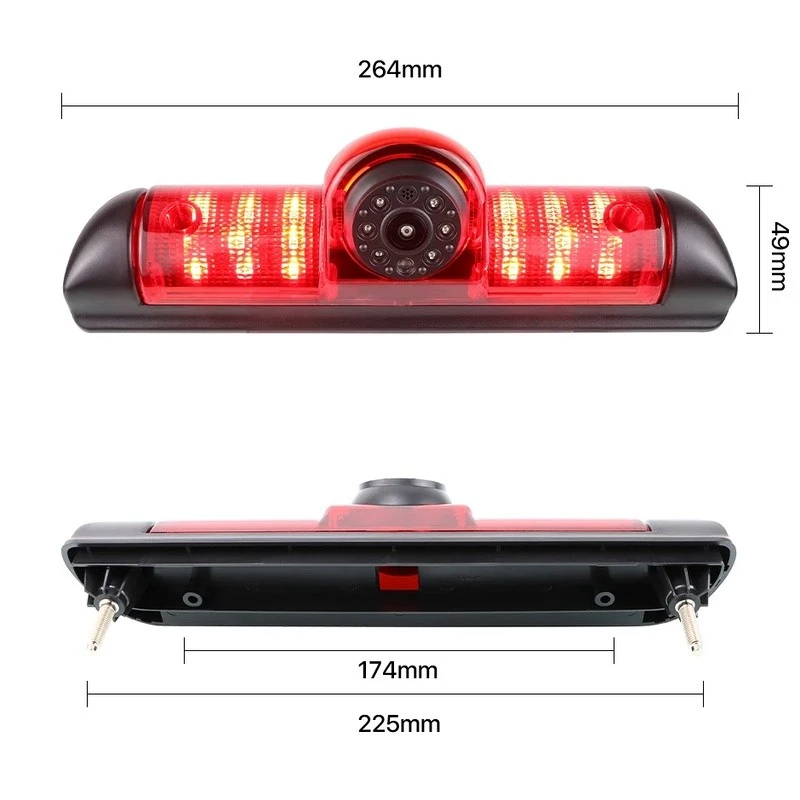 Fiat Ducato Citroën Jumper High-Mount Brake Light parking Camera