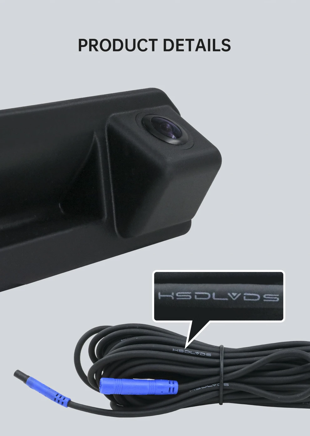 Audi VW EV-Specific Ethernet parking Camera with Dynamic Guidelines details Audi VW EV-Specific Ethernet parking Camera with Dynamic Guidelines details