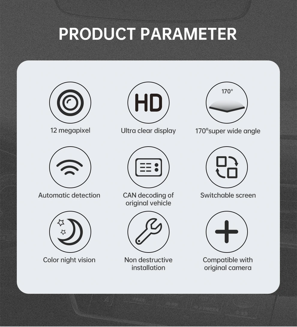 Audi VW EV-Specific Ethernet parking Camera with Dynamic Guidelines parameter Audi VW EV-Specific Ethernet parking Camera with Dynamic Guidelines parameter