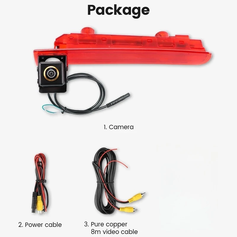 Volkswagen T5 T6 High-Mount Brake Light backup parking Camera Volkswagen T5 T6 High-Mount Brake Light backup parking Camera