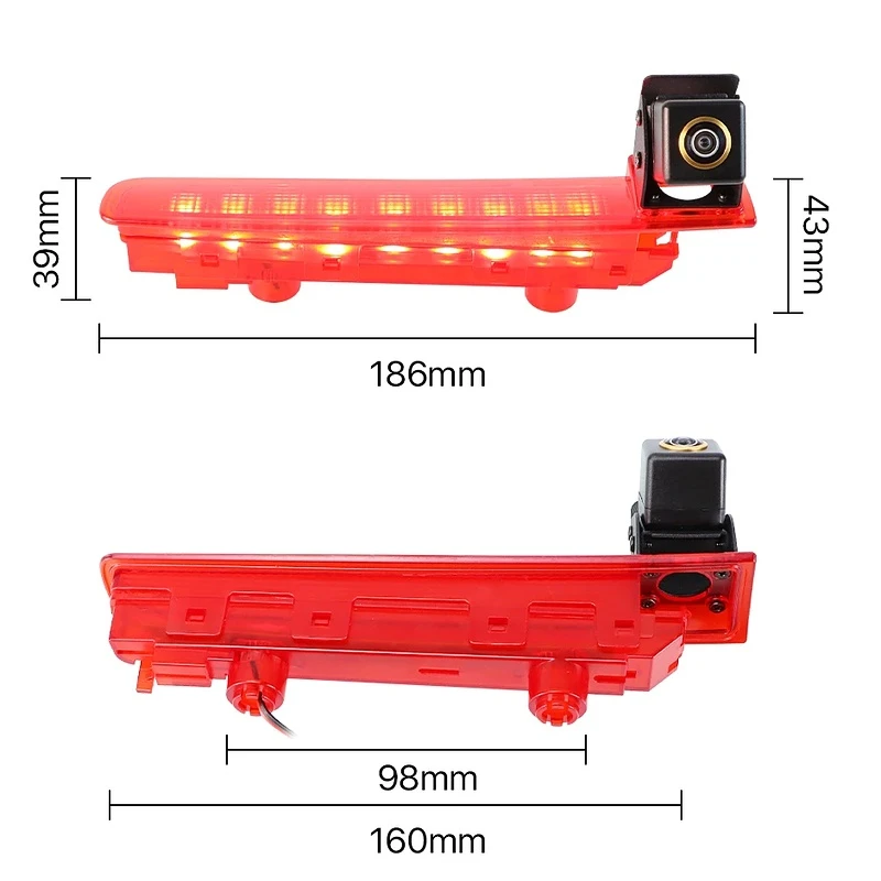 Volkswagen T5 T6 High-Mount Brake Light backup rear view Camera Volkswagen T5 T6 High-Mount Brake Light backup rear view Camera