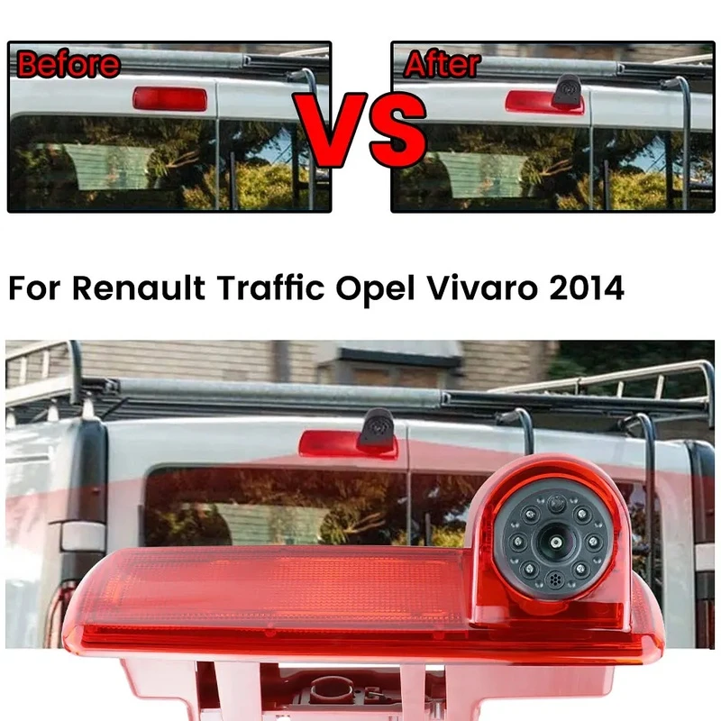 Renault Trafic III Opel Vivaro 2014 High-Mount Brake Light reversing pakring backup Camera