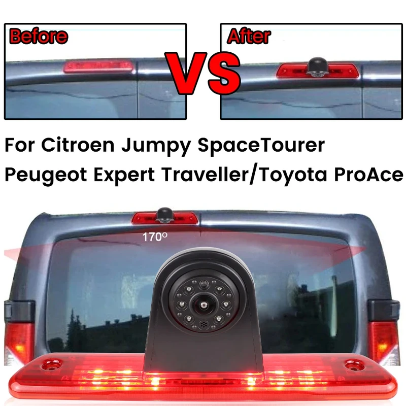 Citron Peugeot Toyota High-Mount Brake Light backup Camera installation Citron Peugeot Toyota High-Mount Brake Light backup Camera installation