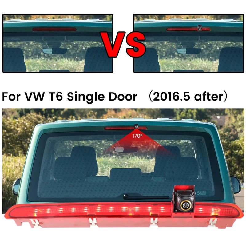 Volkswagen T6 High-Mount Brake Light parking back view Camera Volkswagen T6 High-Mount Brake Light parking back view Camera