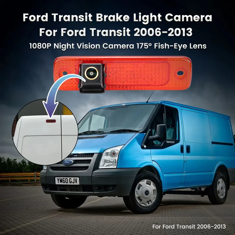 Ford Transit 2006-2013 High-Mount Stop Lamp Integrated Backup parking Camera Ford Transit 2006-2013 High-Mount Stop Lamp Integrated Backup parking Camera