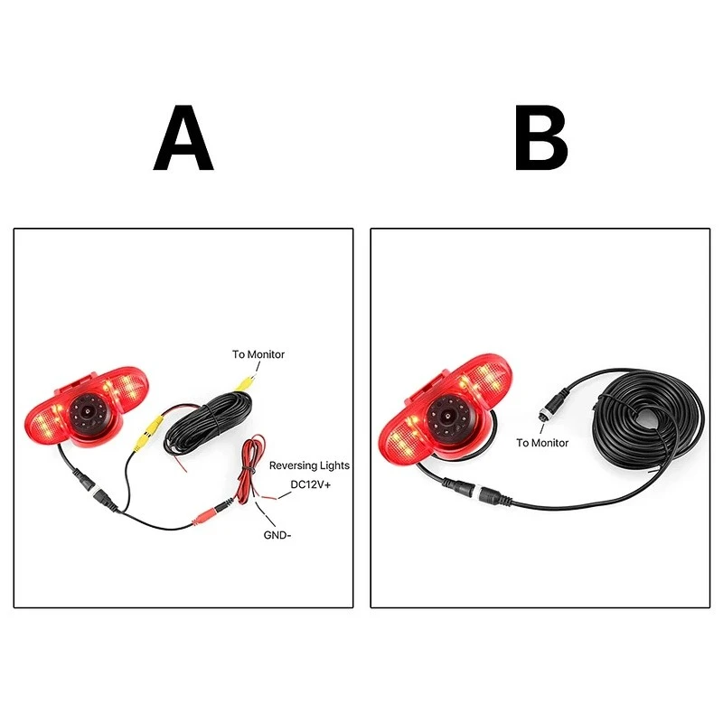 Renault Trafic Combo Vauxhall Vivaro High-Mount Brake Light reversing back view Camera
